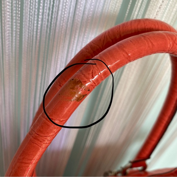 Patent Coral Guess Bag and Matching Wallet Set - Picture 16 of 17